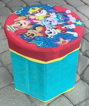 POJEMNIK KOSZ NA ZABAWKI ORGANIZER PUDEŁKO PUFA OLDMAN PSI PATROL 28x28x27
