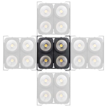 REFLEKTOR OŚWIETLACZ SCENICZNY ESTRADOWY BLINDER STROBOSKOP 4x100W COB LED