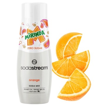 SODASTREAM MIRINDA ZERO BEZ CUKRU koncentrat do saturatora syrop 440 ml