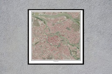 ВАЛБЖИЧ и окрестности старая немецкая карта Вальденбург 1900 г. 60x60