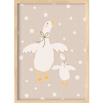 НАБОР ИЗ 3 ПОСТЕРОВ 30х40 GOOSE GEELS БЕЖЕВЫЙ КОРИЧНЕВЫЙ DREAM BIG LITTLE ONE BOHO