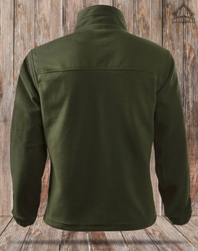 Maskująca bluza polarowa dla Wędkarza na ryby kolor khaki naszywka KARP XXL