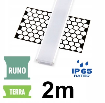 KLOSZ DO PROFILU LED TERRA RUNO WODOODPORNY IP 2M