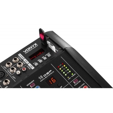 Vonyx AM5A 5-канальный мощный микшер DSP BT USB MP3