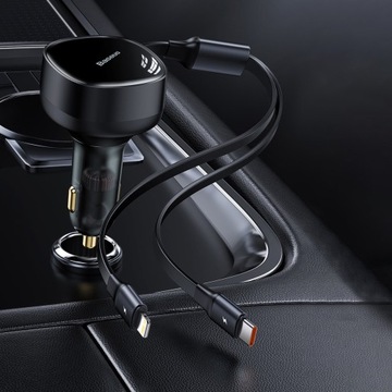 АВТОМОБИЛЬНОЕ ЗАРЯДНОЕ УСТРОЙСТВО USB C ДЛЯ APPLE LIGHTNING BASEUS