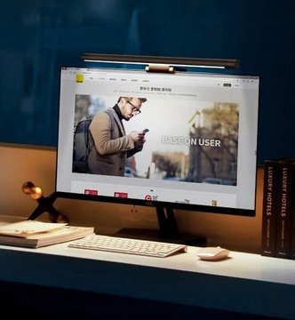 BASEUS DGIWK-B01 Lampa na monitor komputerowa nocna LED czarna