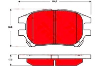 фото thumb №1, Trw гальмівні колодки гальмівні lexus перед rx 300 01-03