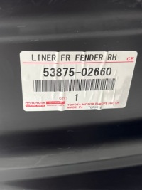 фото thumb №8, Toyota corolla xii e21 sedan подкрылок правое перед 53875-02660 aso оригинальный номер nowe !