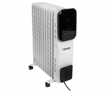 Радиатор масляный RAVEN EGO003 2500Вт Таймер Белый