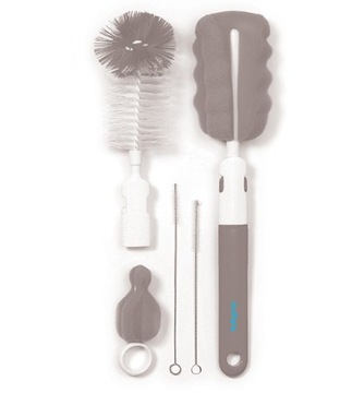 BabyOno Bottle Brush Набор ершиков для бутылочек и сосок, серый
