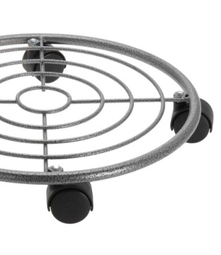 Metalowa podstawka pod donicę z blokadą 35cm