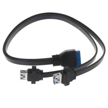 2 гнездовых порта USB 3.0 A для материнской платы, 20 контактов совпадают