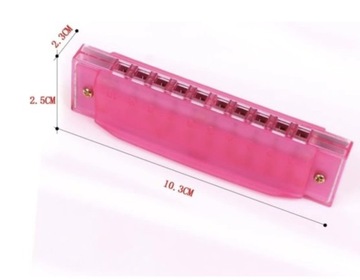 2SZT HARMONIJKA USTNA METALOWA + ETUI