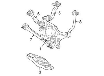 фото thumb №2, Важіль нижній зад chrysler pacifica 300c dodge magnum charger challanger 04-