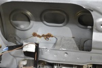 фото thumb №16, Крышка багажника багажника задняя задняя серебристая mitsubishi outlander 1 i 01-08