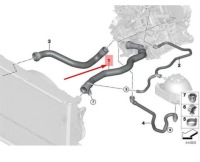 фото thumb №8, Bmw 1 f21 пабтрубок  охлаждающий головки цилиндров 17128602027 oem
