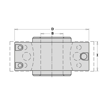 CMT GŁOWICA 100x30/KORPUS STAL+ OGRANICZNIK/DREWNO
