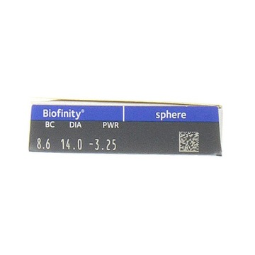 Линзы Biofinity 6 шт мощность -5,75 ВС 8,6.