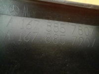 Mercedes w167 gle 18- молдинг dyufuzor бампера задняя правая задняя a1678857807 Недорого, фото thumb