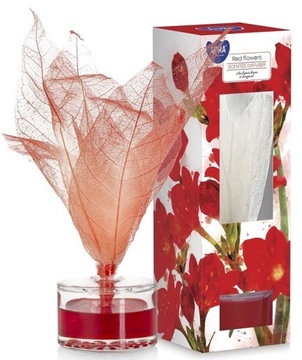 Диффузор Red Aroma с листом 50 мл Red Flowers 18 см 4 недели Aura