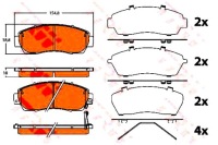 фото thumb №1, Гальмівні колодки гальмівні honda перед cr-v 12- 2,2i-dtec tr