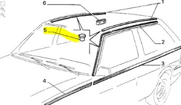 фото thumb №6, Шкворень кронштейны планки крыша fiat uno оригинальный номер 14039070