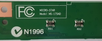 MSI Leopard GP70 MS-175A Модуль кнопок тачпада