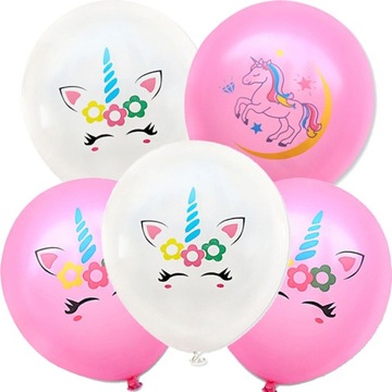 Topper urodzinowy JEDNOROŻEC unicorn HAPPY BIRTHDAY piker dekoracja na tort