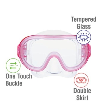TUSA RT DIVING SET с маской и трубкой JUNIOR 6-10 RC-0204 CB sky