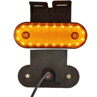 Набір 4x лампа габаритна помаранчева led діодна габаритні вогні 12v 24v Доставка, фото thumb