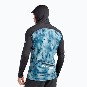 Футболка Dakine HD из лайкры SUP SNUG FIT RASHGUARD HOODIE Индиго с принтом L