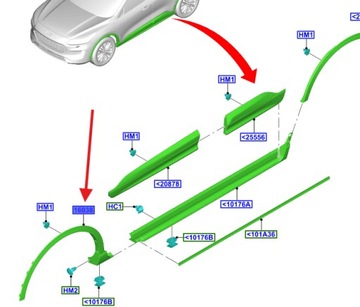 фото thumb №12, Планка крыльев перед левая kuga втулка стабилизатора mk3 _ 2451234 _ lv4b-s16d239-ac5yz9