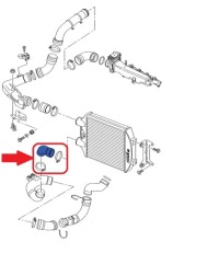 Шланг інтеркулер seat ibiza cupra mk4 1.9 tdi Недорого, фото thumb