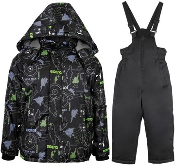 KOMBINEZON ZIMOWY J-343C8 DWUCZĘŚCIOWY PUCHOWY + POLAR 122