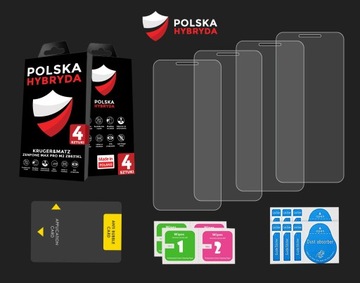 4PACK SZKŁO WZMOCNIONE HYBRYDOWE SZYBKA NA EKRAN POCO C55 JAKOŚĆ