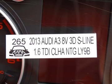 фото thumb №8, Спидометр манометр audi a3 8v 1.6 tdi clh 8v0920970b