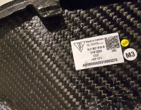 фото thumb №9, Молдинг спойлер бампера перед porsche taycan 9j1 карбон левая