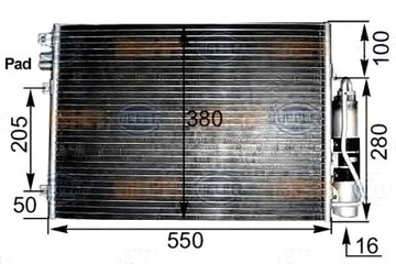 фото thumb №1, Behr hella конденсатор кондиціонера renault clio ii