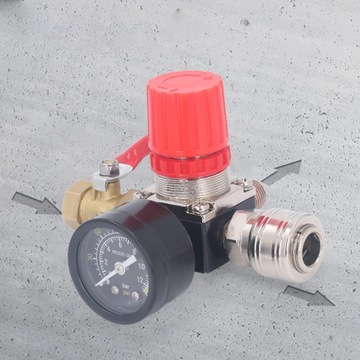 фото thumb №13, Набір регулятор компресора повітря з манометр клапан 4-дорожній 0–180