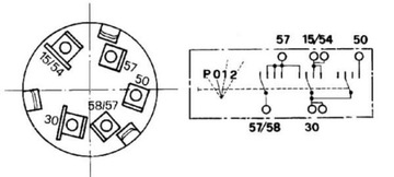 Замок зажигания New Holland TD 5129862 COBO ОРИГИНАЛ С КЛЮЧОМ