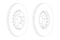 фото thumb №1, Ferodo тормозные диски тормозные 2szt. перед renault grand scenic iii laguna