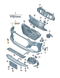 фото thumb №1, Заглушка отвір вушко do буксирування audi rsq3