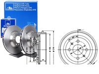 фото thumb №1, Ate гальмівні барабани гальмівні abarth ritmo fiat 126 127 cinq