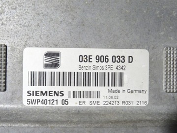 фото thumb №9, Комп'ютер спідометр  набір seat ibiza iii 3 6l0 6l 1.2 12v azq 03e906033d