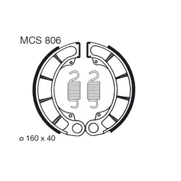 Комплект тормозных колодок TRW MCS806