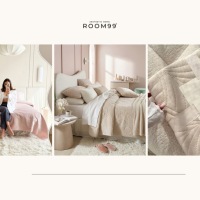 ROOM99 Накидка на кровать или диван 220x240, стеганая, из велюра «Feel», различные цвета