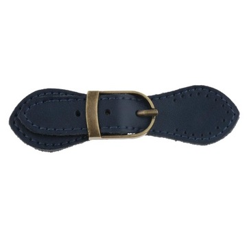 Пришиваем пряжки на сумку из натуральной кожи Royal Blue.