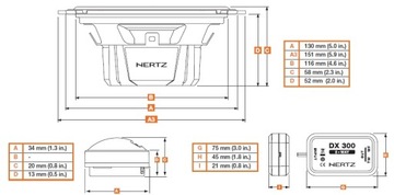 HERTZ DSK130.3 МОЩНЫЕ АВТОМОБИЛЬНЫЕ ДИНАМИКИ 130MM 13CM ИДЕАЛЬНЫЕ ДЛЯ РАДИО