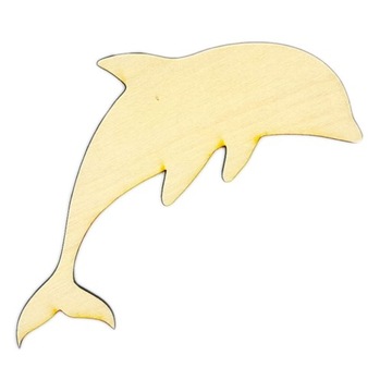 DELFIN DELFINEK ze sklejki OZDOBA DECOUPAGE 15cm