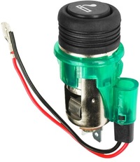 фото thumb №6, Роз'єм прикурювача прикурювач автомобільна з підсвічуванням 12v зелений